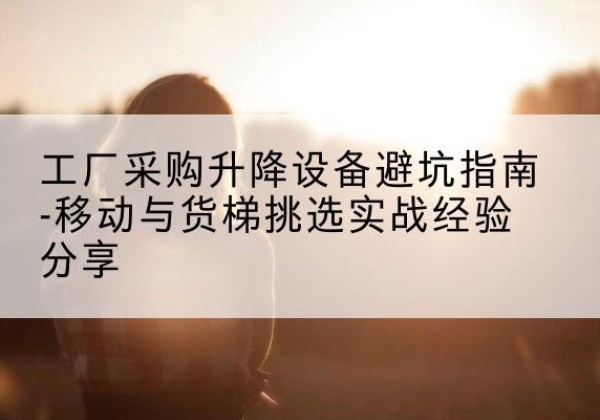 商水移动式升降机怎么选-工厂采购升降设备避坑指南-移动与货梯挑选实战经验分享